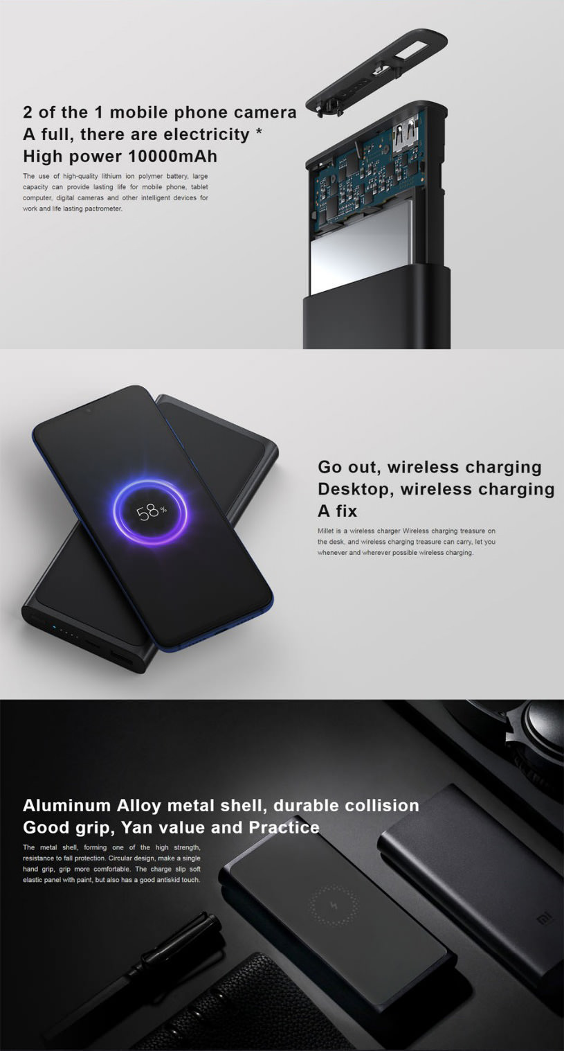 buy xiaomi wireless charger power bank