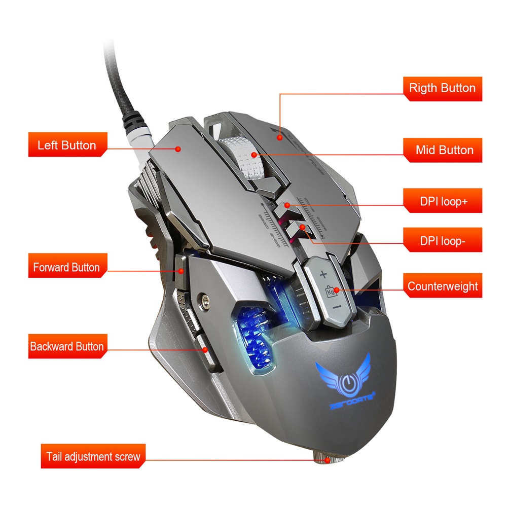 zerodate x300gy gaming mouse