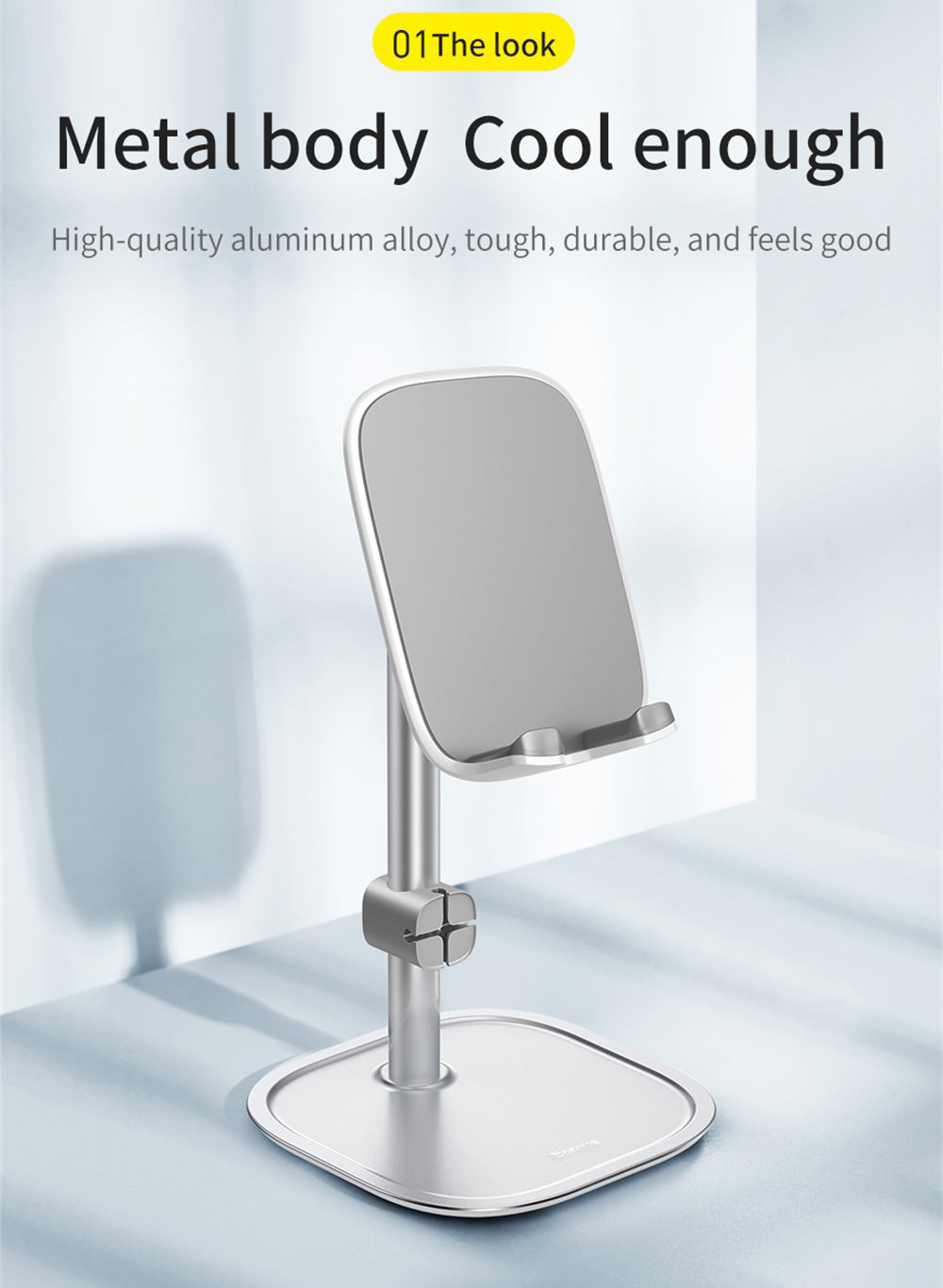 buy baseus metal adjustable phone stand holder