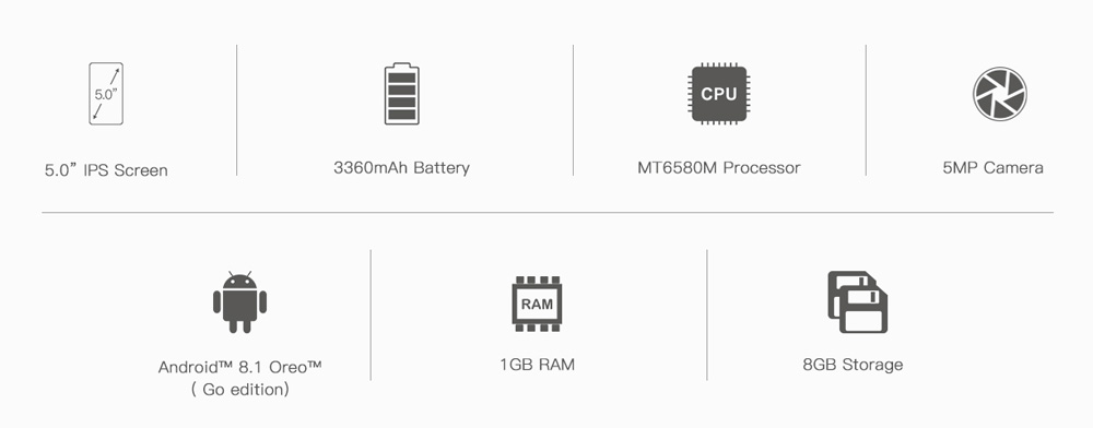 doogee x10s dual sim smartphone