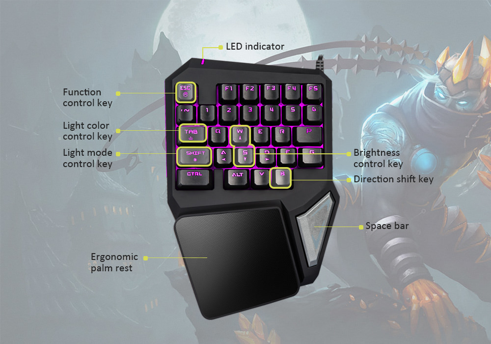2018 delux t9 pro gaming keyboard