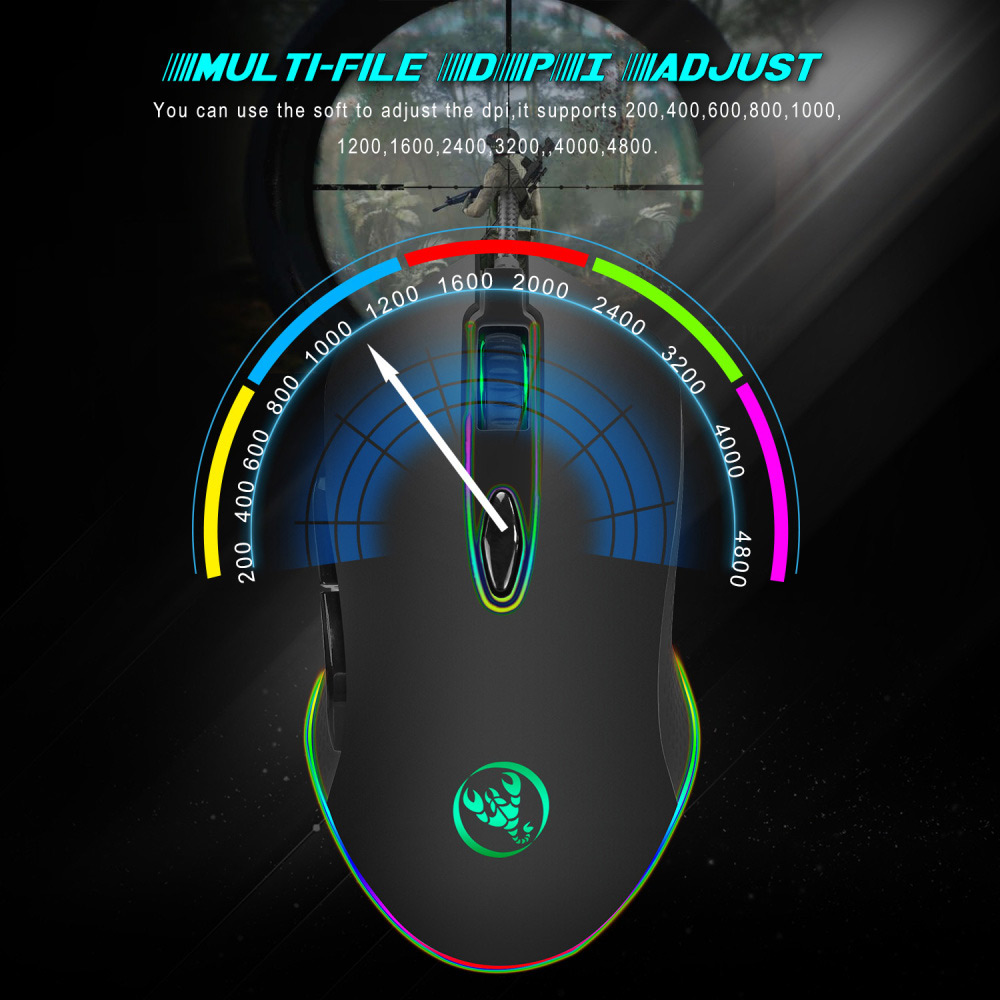 buy hxsj s500 wired gaming mouse