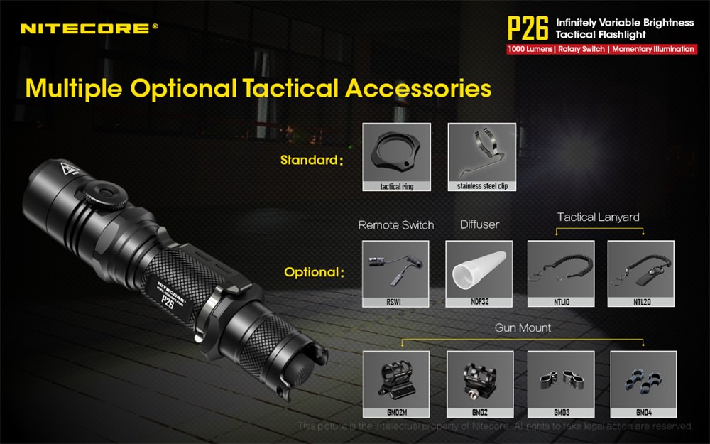 cheap nitecore p26 flashlight