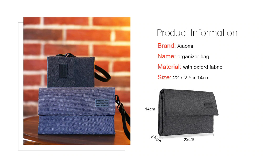 buy xiaomi electronics accessories organizer bag