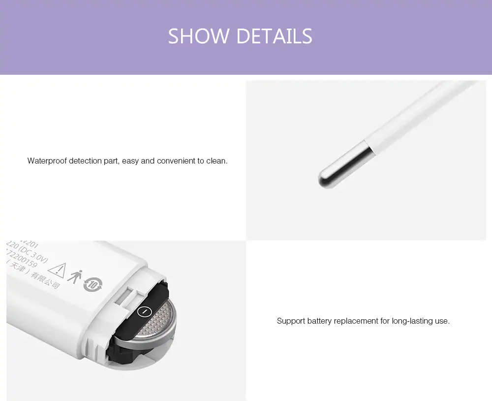 new xiaomi mmc-w201 lcd electric thermometer