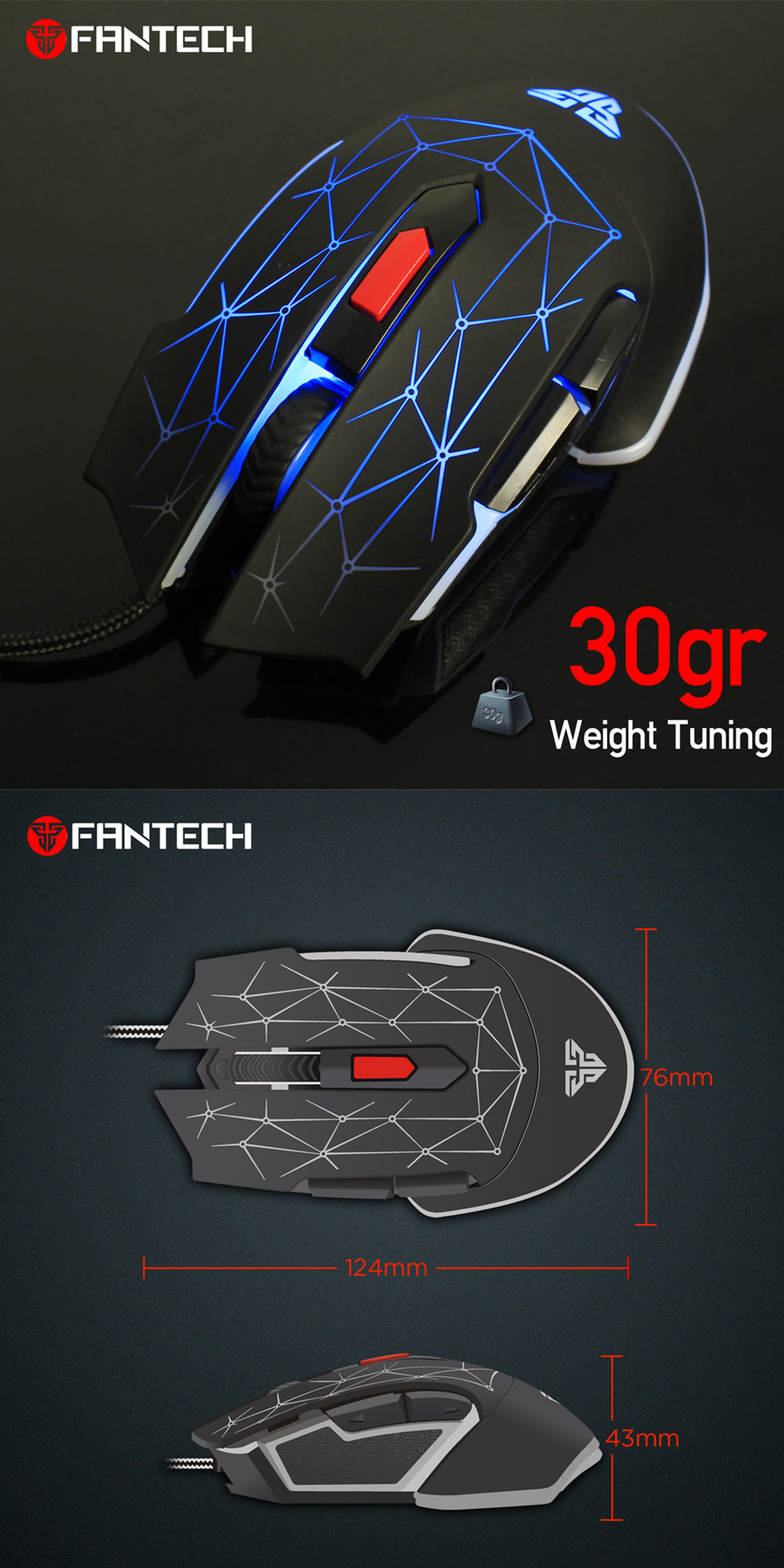 fantech x7 macro rgb mouse