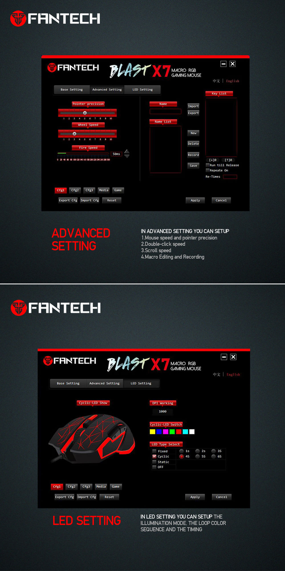 fantech x7 blast gaming mouse