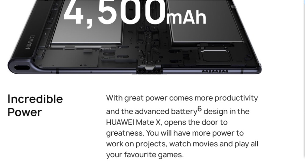 huawei mate x foldable android smartphone for sale