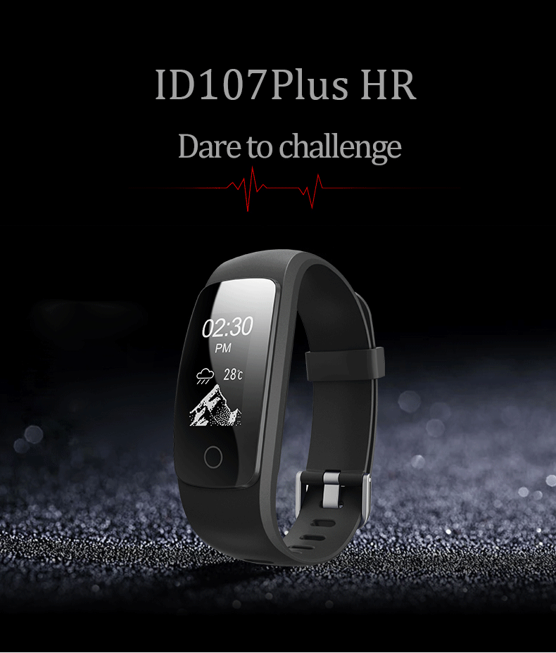 id107 plus hr smart wristband