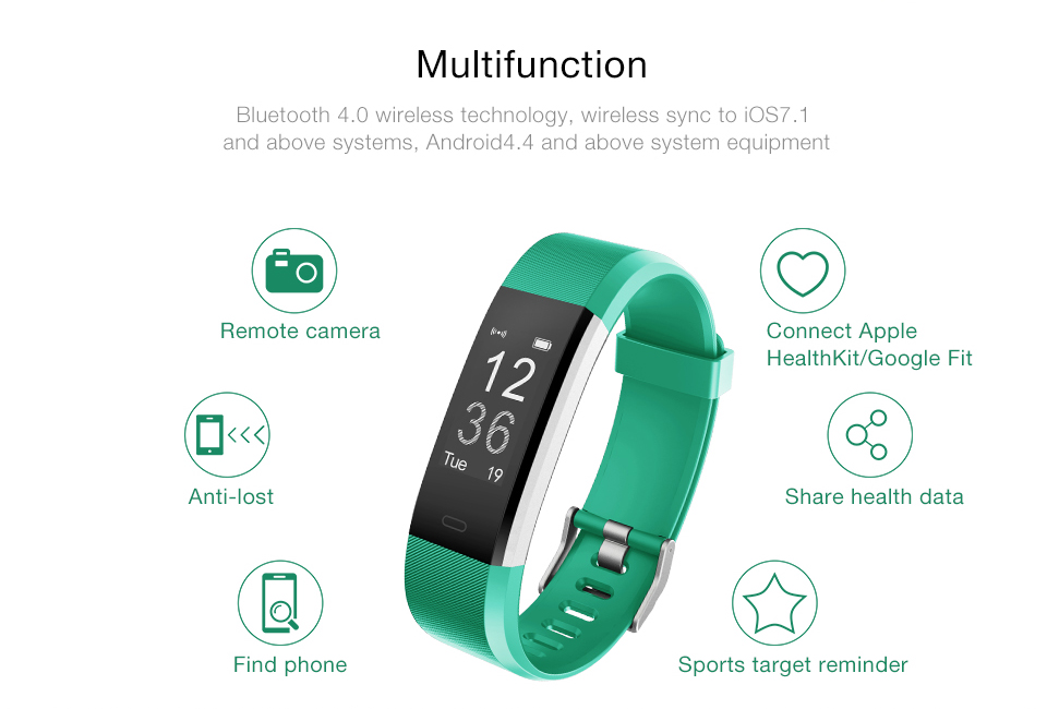 id115hr plus bluetooth bracelet