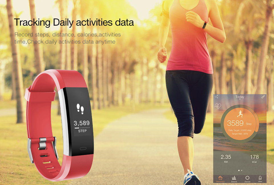 2019 id115hr plus smart bracelet