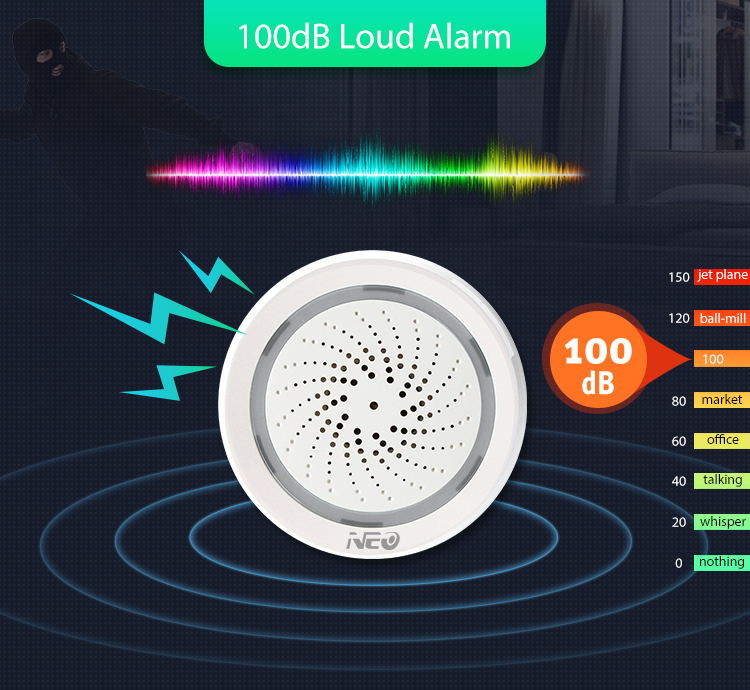 neo wifi siren alarm sensor for sale