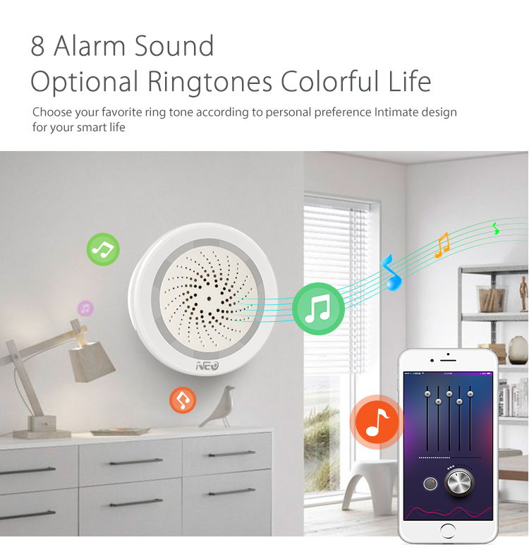 neo wifi siren alarm sensor smart alarm