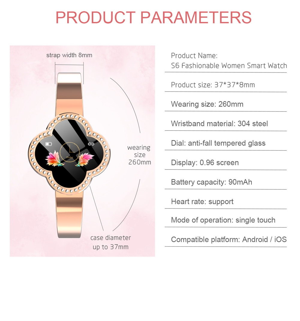 s6 smart women bracelet