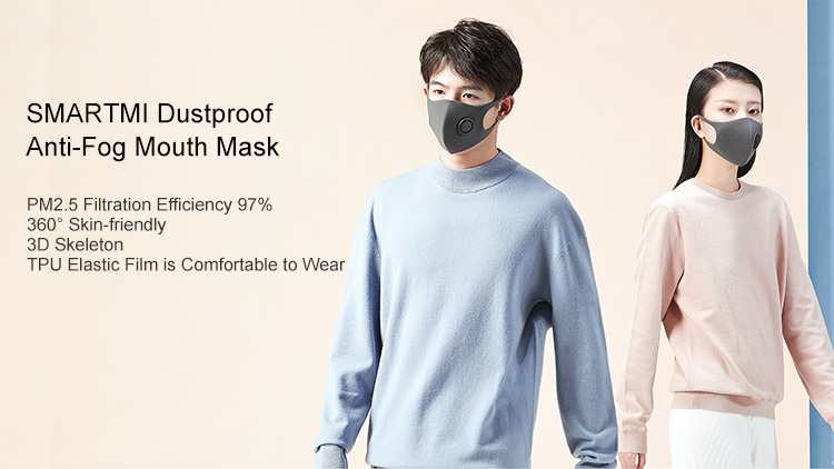 xiaomi smartmi anti-fog mouth mask