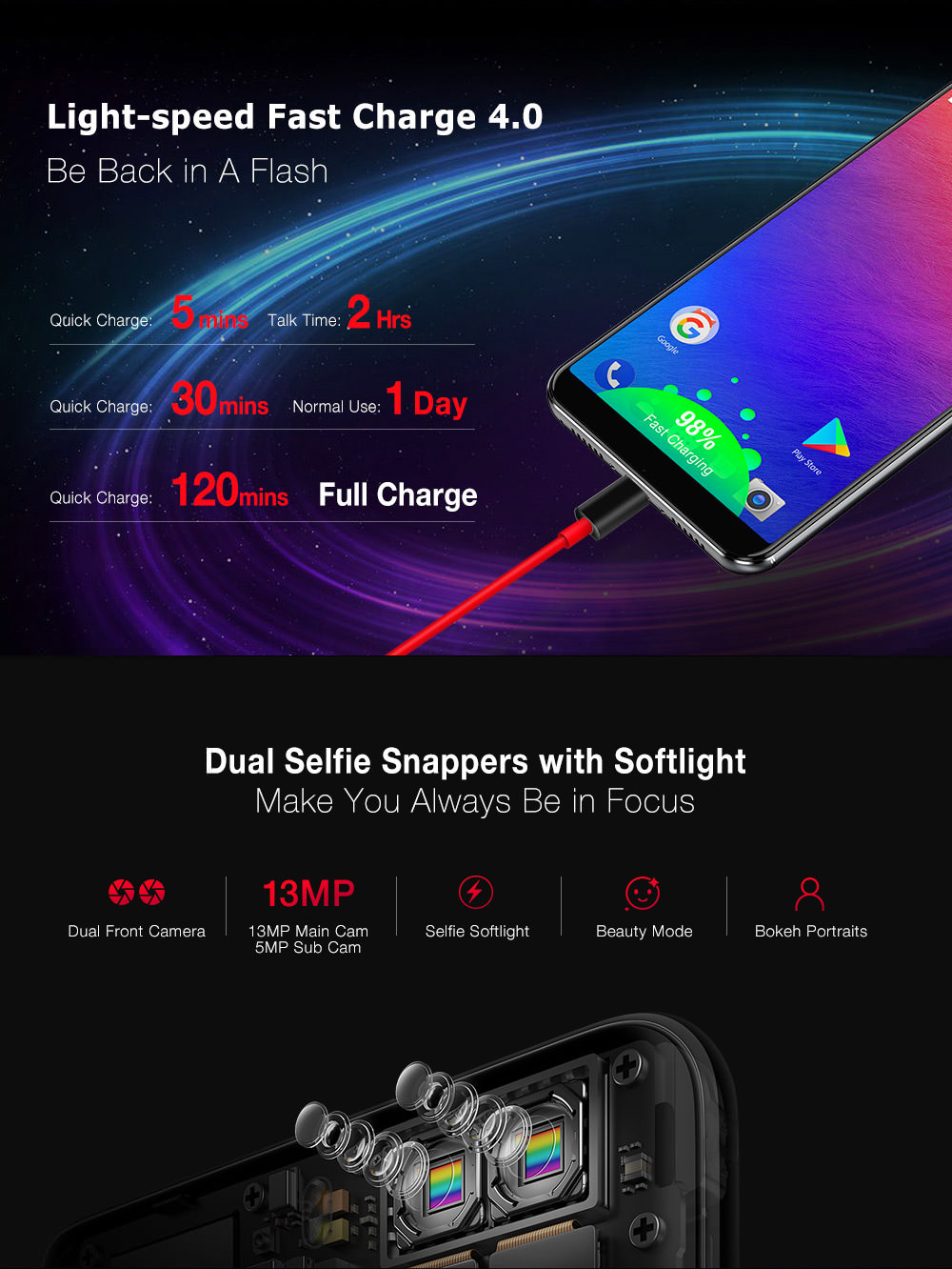 buy ulefone power 3s smartphone