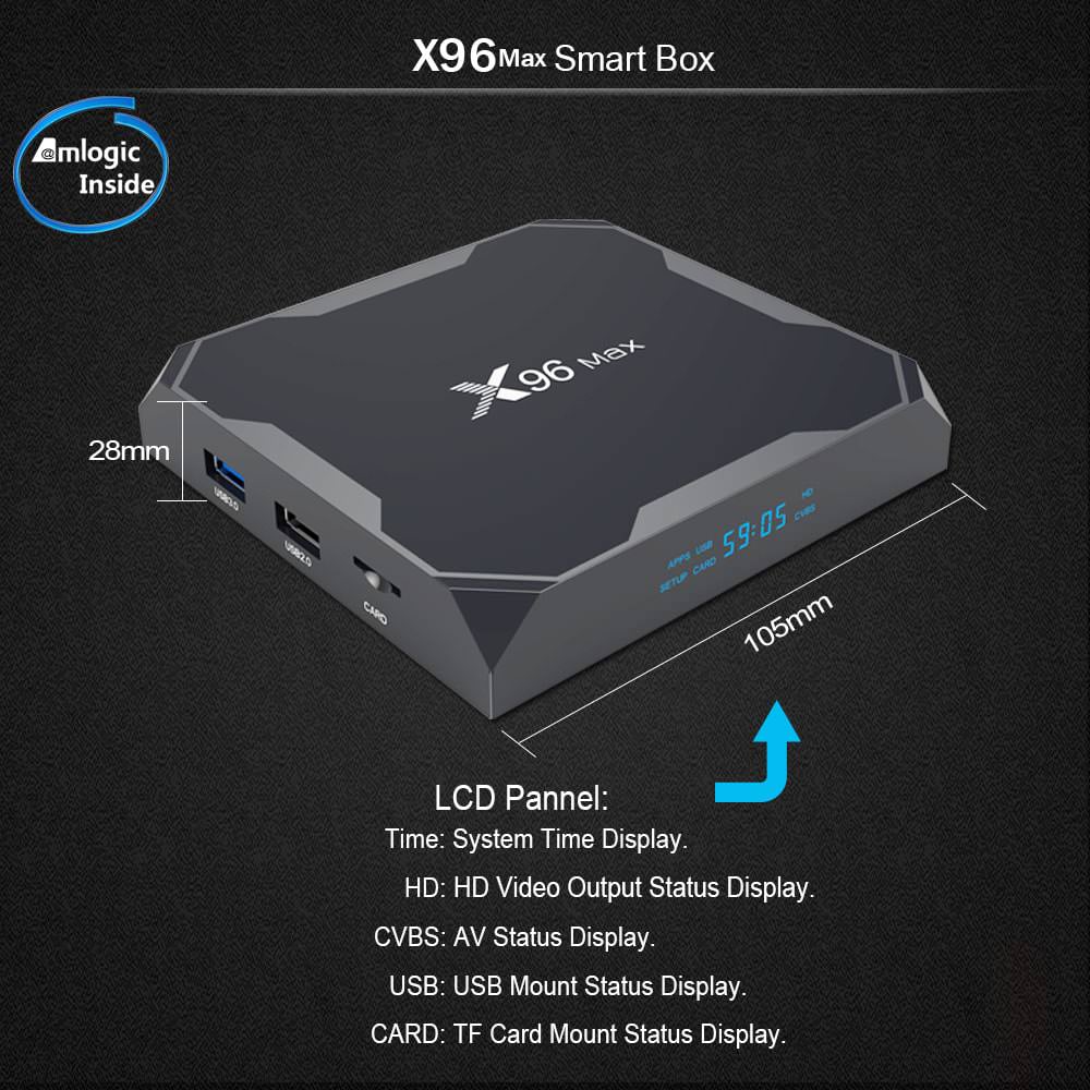 x96 max android 8.1 tv box