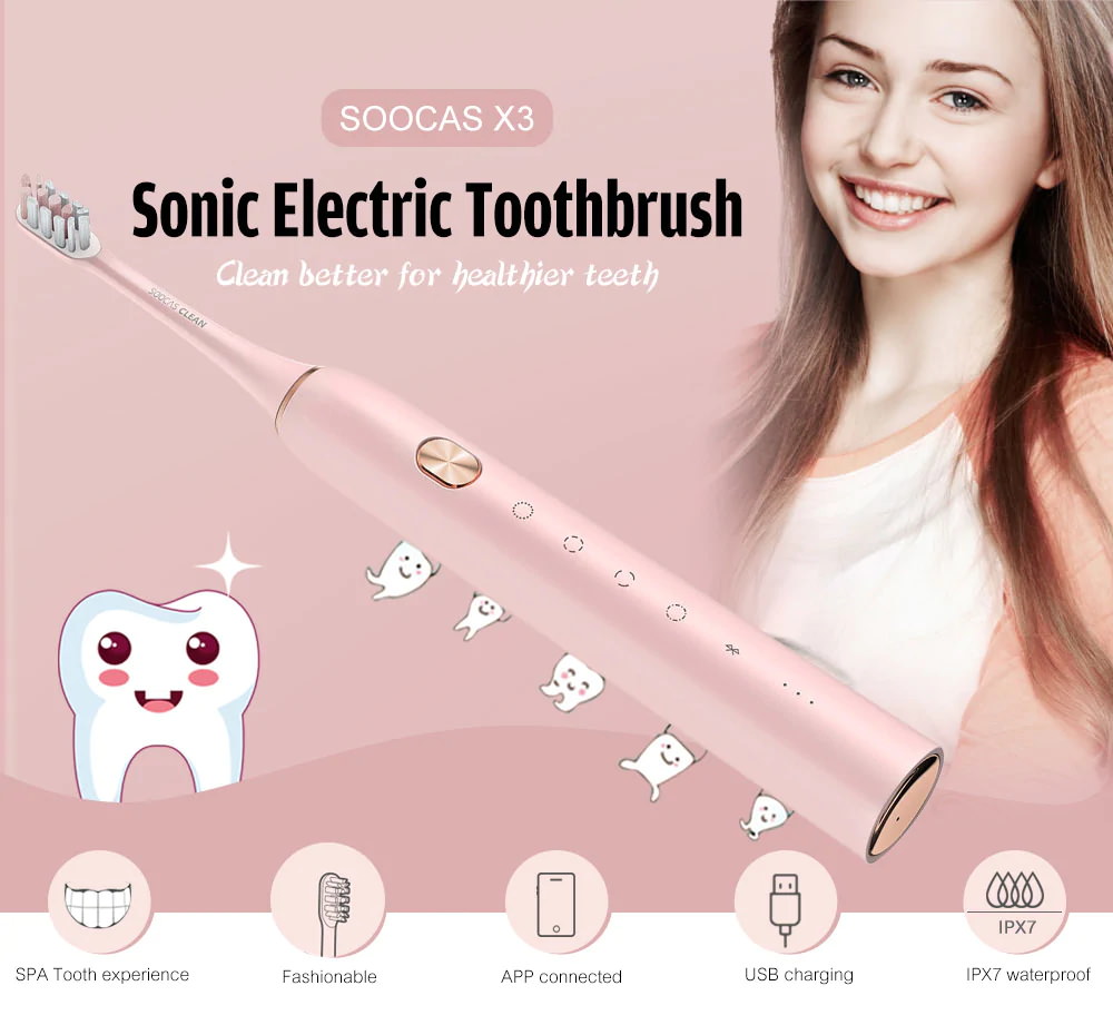 xiaomi soocas x3 sonic electric smart toothbrush