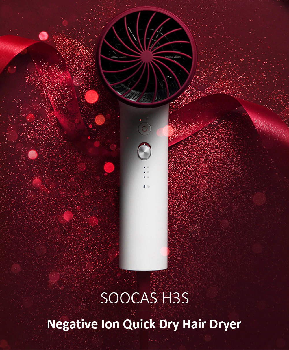 xiaomi soocas h3s anion hair dryer