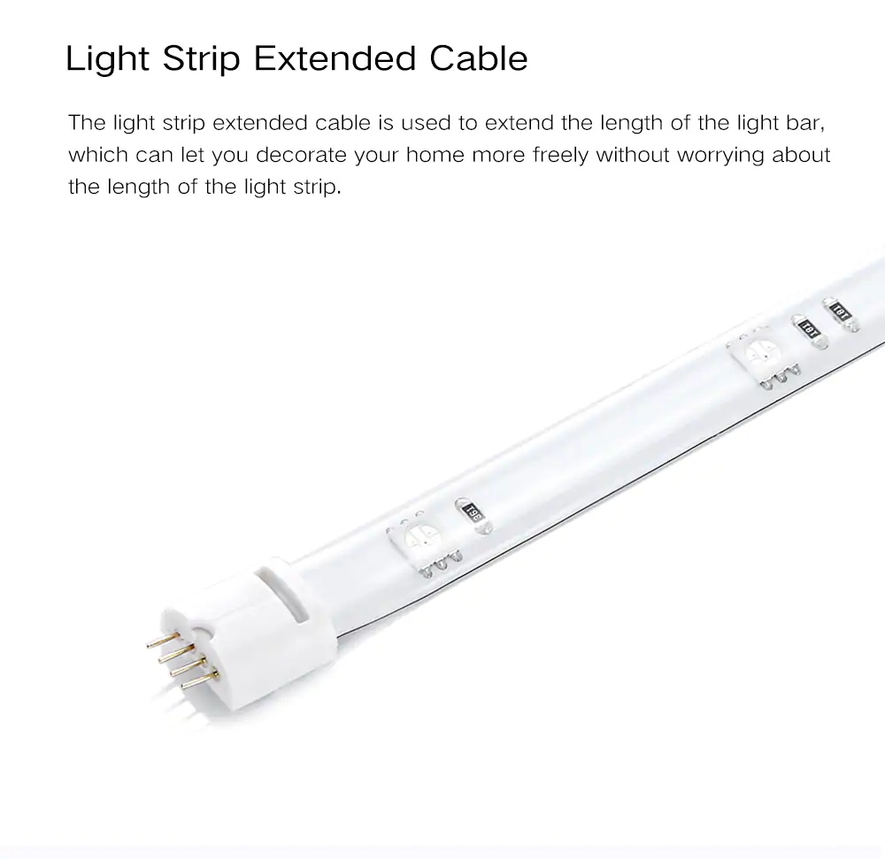 cheap yeelight ylot01yl light strip extended cable