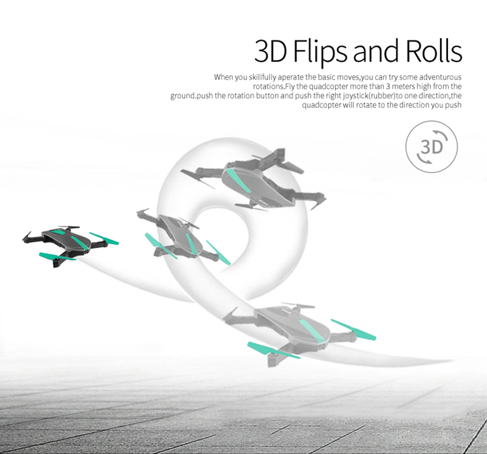 SJY JY018 WiFi RC Drone Mini Foldable Selfie Quadcopter with 2MP HD FPV Camera