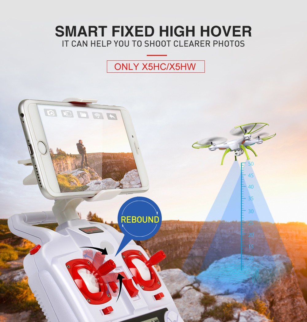 SYMA X5HW RC Drone Toy WiFi FPV HD in Real Time 2.4G 4CH Quadcopter