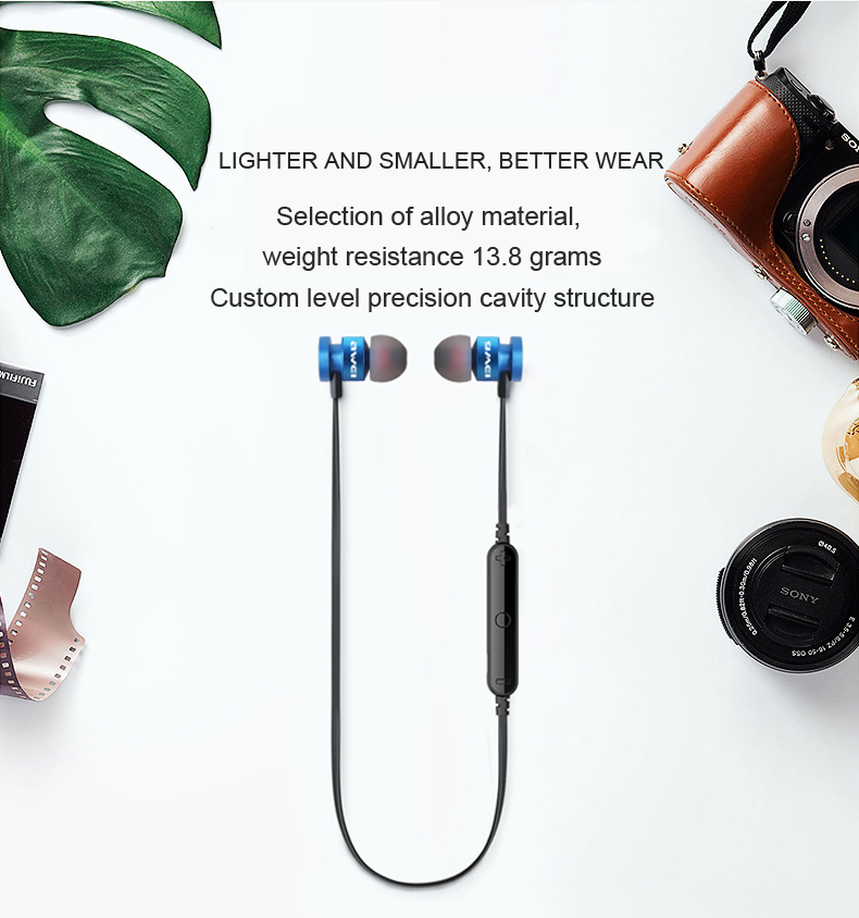 AWEI T11 Wireless Bluetooth V4.2 Headset With Neck Strap for Phone