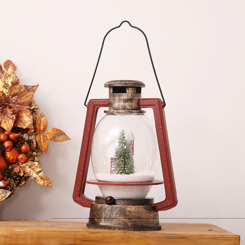 Christmas Snow Oil Lamp Jewelry Shopping Malls Hotel Supermarket Decoration Supplies