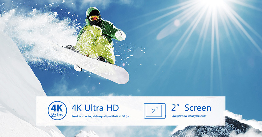 EKEN H9/H9R Ultra HD 4K Action Camera Remote WiFi 2.0