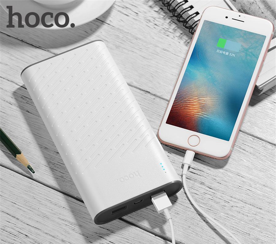 HOCO B31A 30000mAh Power Bank Dual USB Portable Charger with LED Indicator