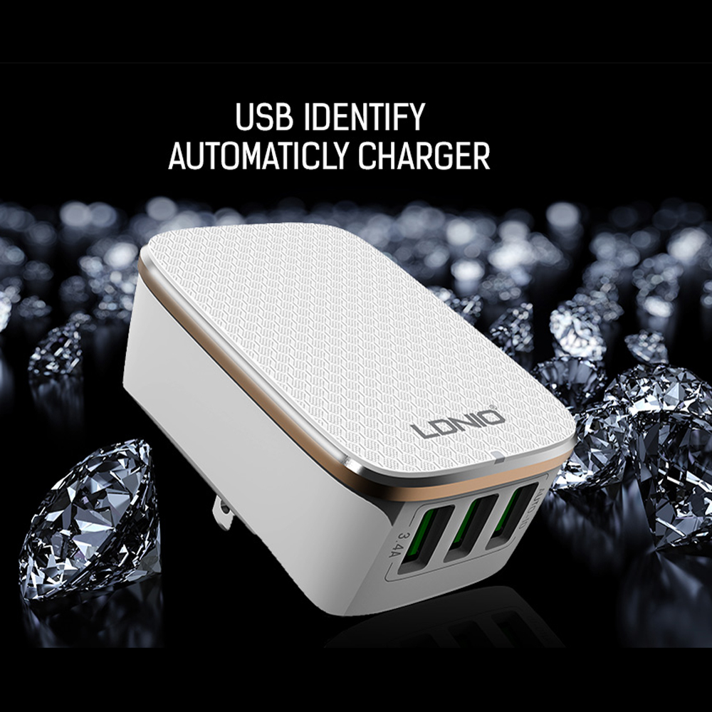 LDNIO A6573 Wall Charger 6 USB Port 
