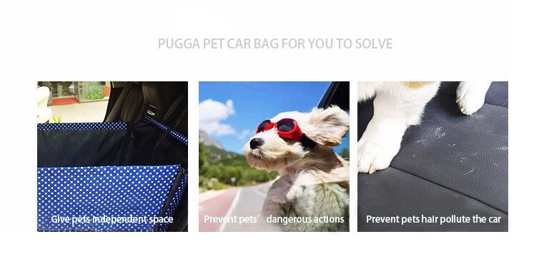 PUGGA Pet Mat Portable Waterproof Travel Folded Car Security Basket