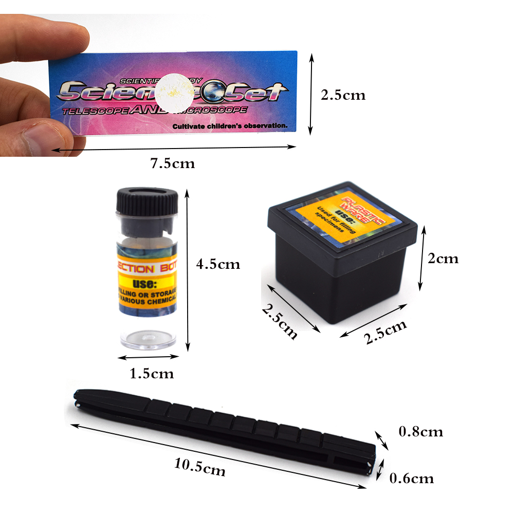 Science Biological Adjustable Beginner Microscope LED Kit Toy for Kids
