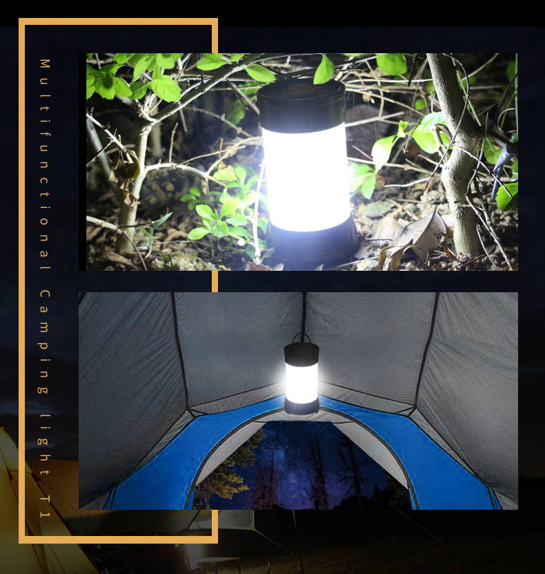 SupFire T1 Waterproof Rechargeable Outdoor Camping Lamp