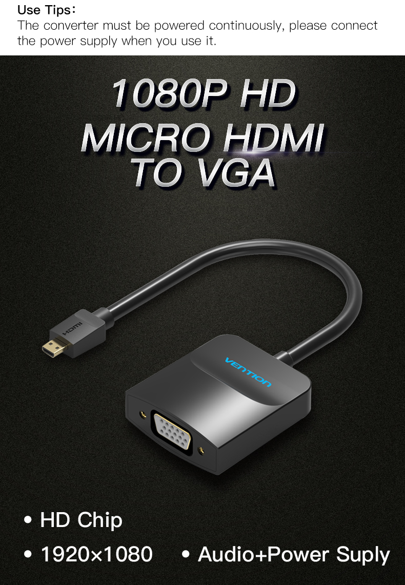Vention Micro HDMI to VGA Adapter
