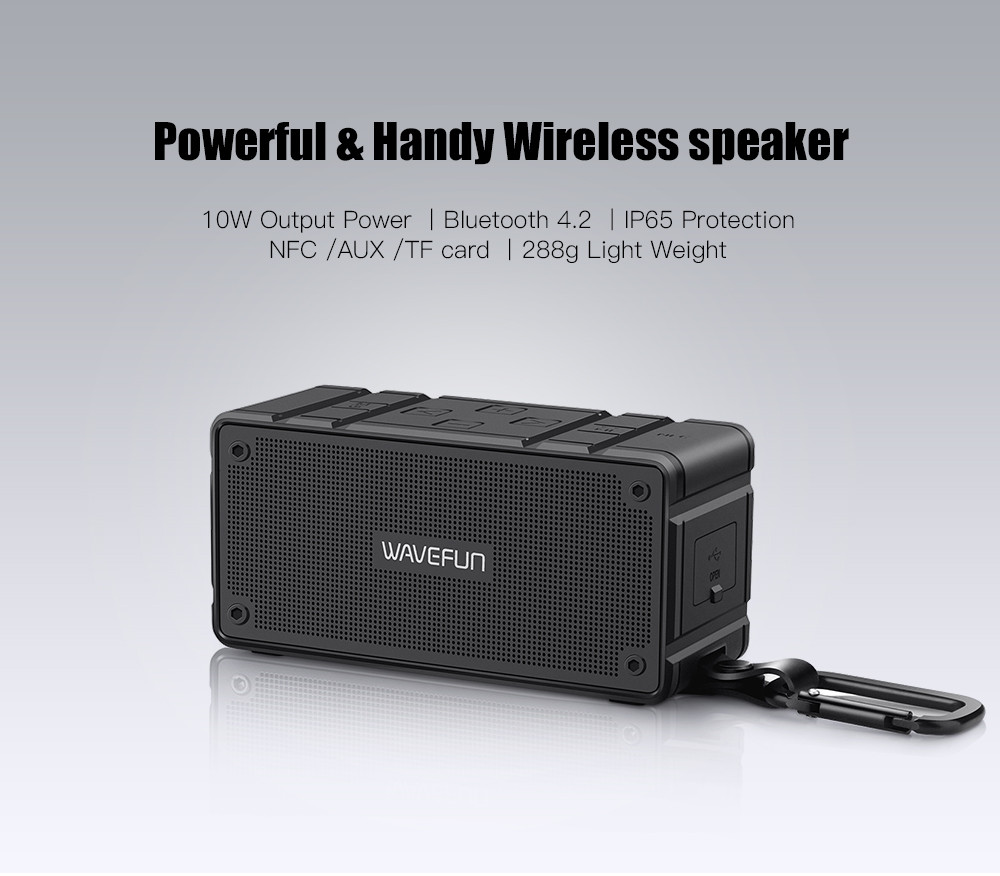 Wavefun Cuboid Mini Portable IP65 Waterproof Bluetooth Speaker