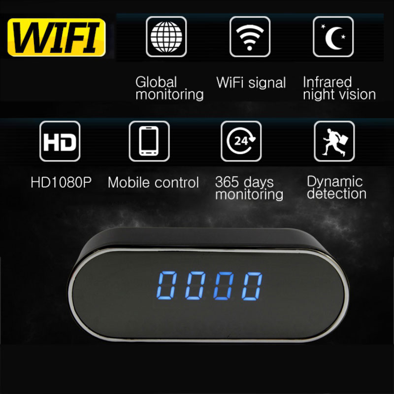 Z10 Mini Hidden Camera Clock 1080P Wireless Night Vision Mobile Phone Network Monitor