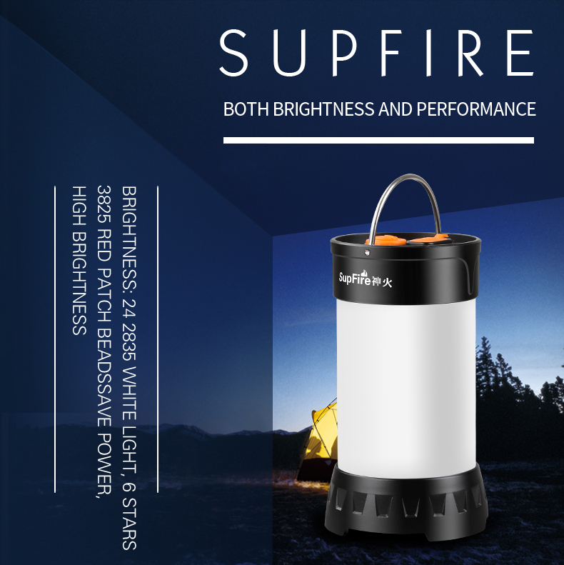 SupFire T1 Waterproof Rechargeable Outdoor Camping Lamp