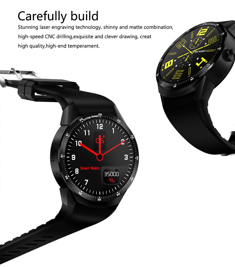 K98H 3G Smart Watch Phone Support GPS WiFi Heart Rate Monitor Wristwatch