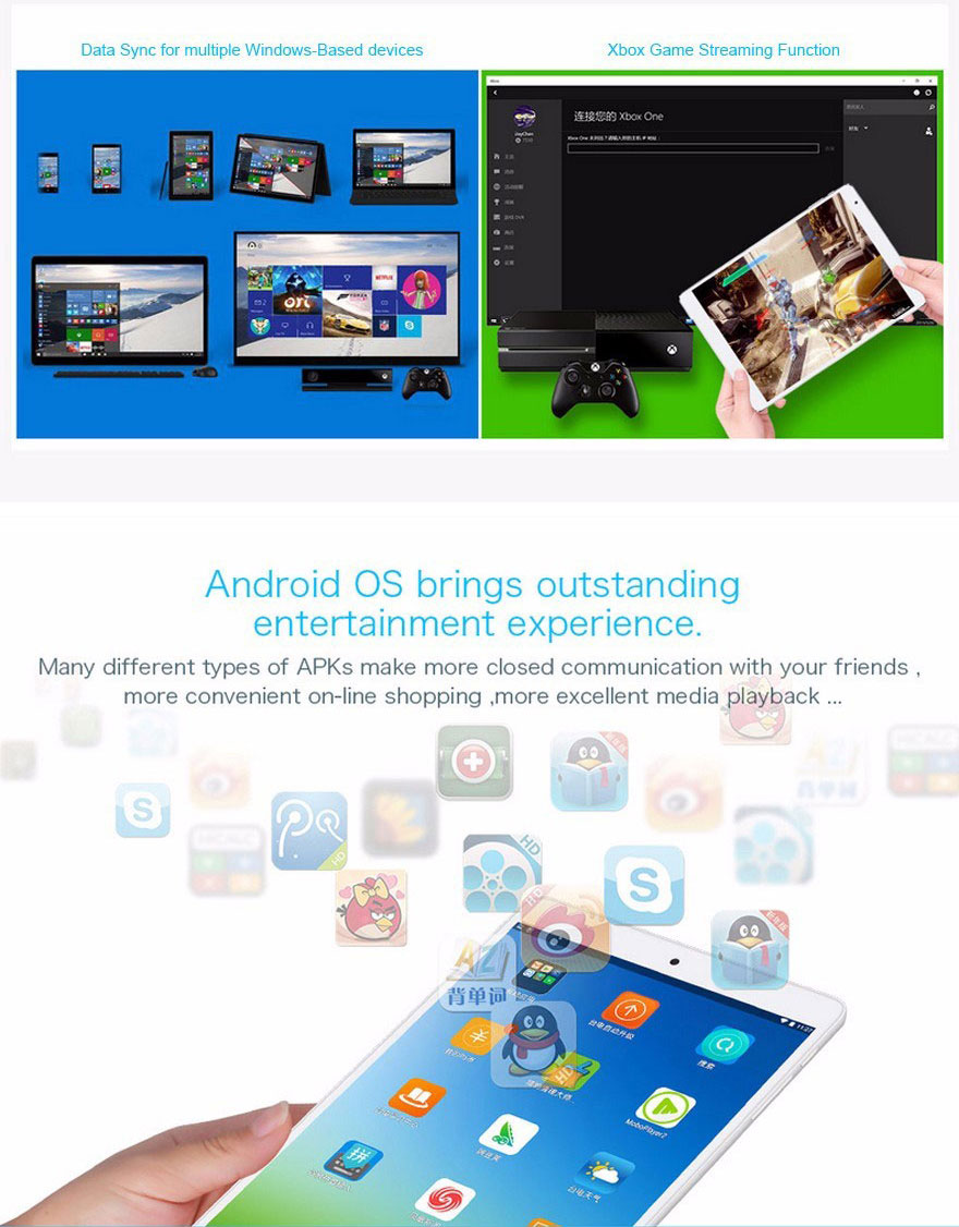 Teclast X80 Pro 8 Inch Android 5.1 + Windows 10 Dual OS Tablet PC