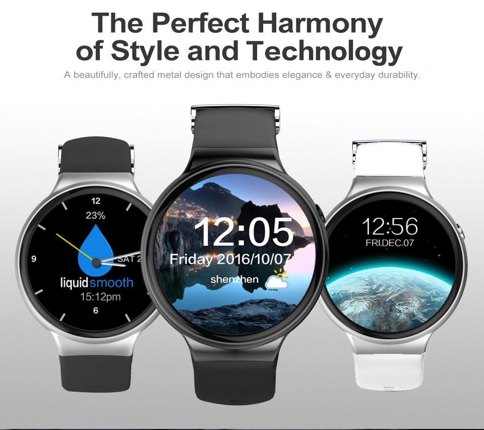 I4 Plus 3G Bluetooth Smart Watch Phone GPS Heart Rate Monitor Smartwatch