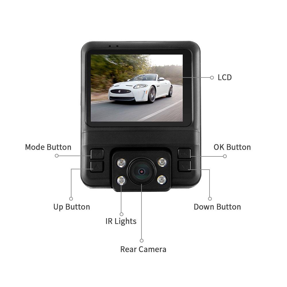 Azdome GS65H Mini Dual Lens Car DVR 1080P Full HD Night Vision Dash Cam