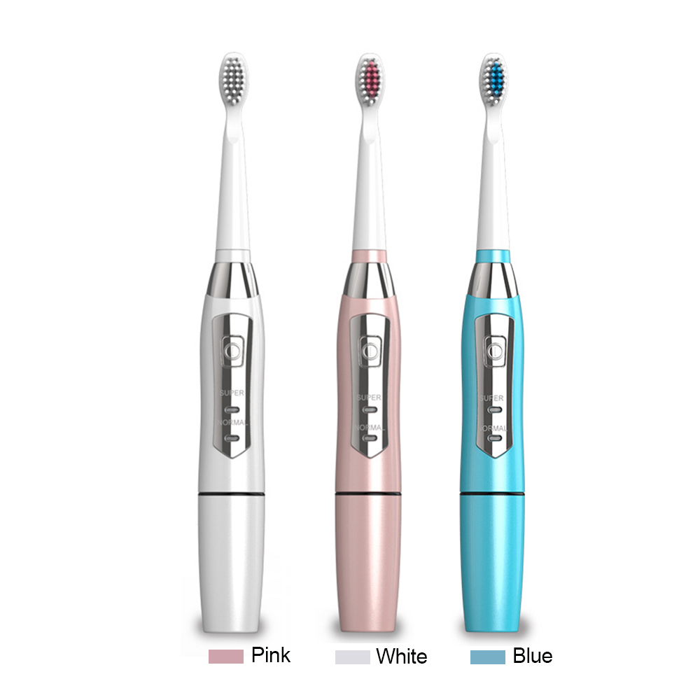 SEAGO E1 Electric Sonic Toothbrush Battery Operated 2 Brushing Modes
