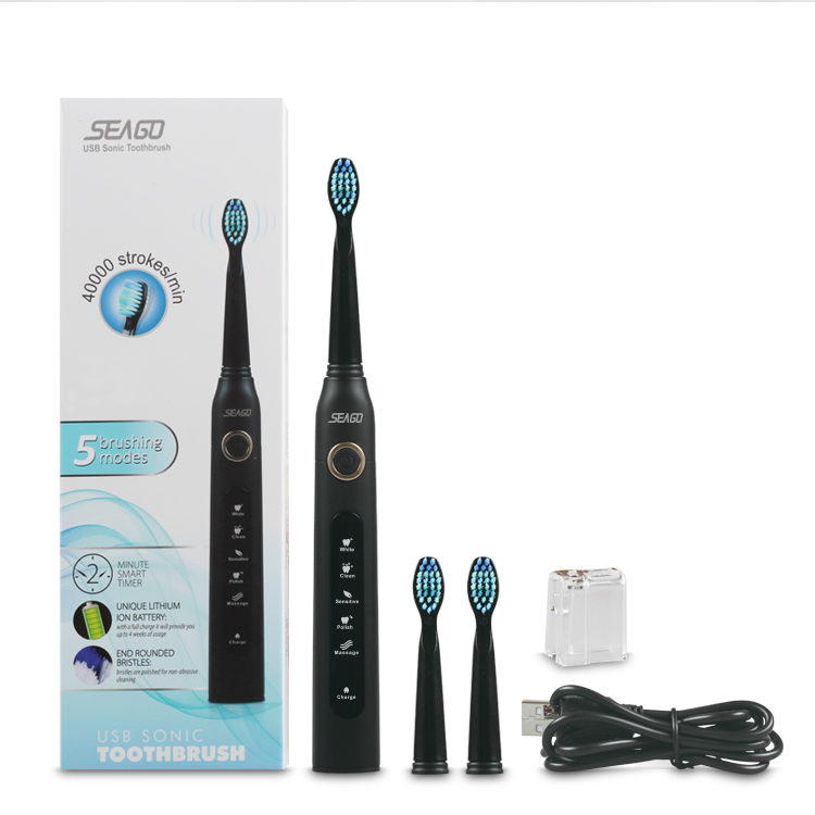 SEAGO SG - 507 Electric Sonic Toothbrush USB Rechargeable 5 Optional Modes