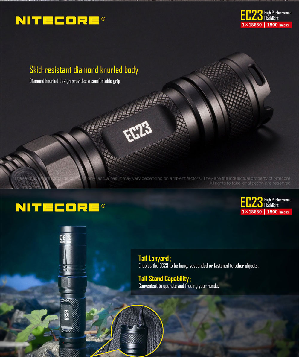 nitecore ec23 edc flashlight