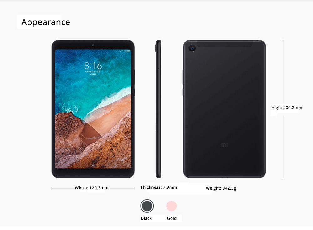 xiaomi mi pad 4 64gb