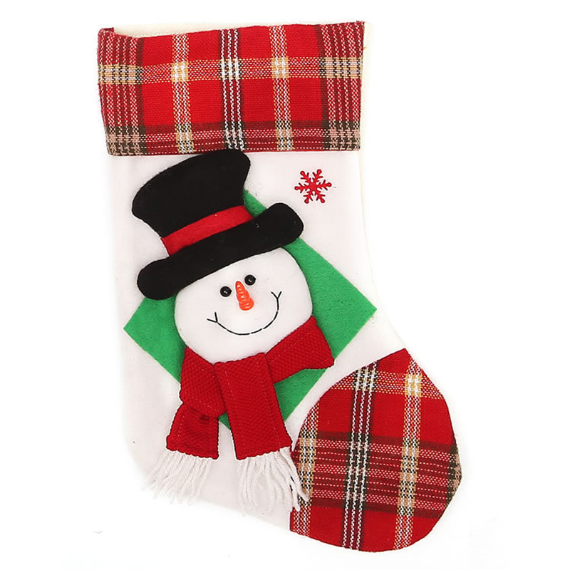 Hot Selling Christmas Ornament Sacks Christmas Pendant Socks Gift Bags 16-inch single-head Christmas ornaments