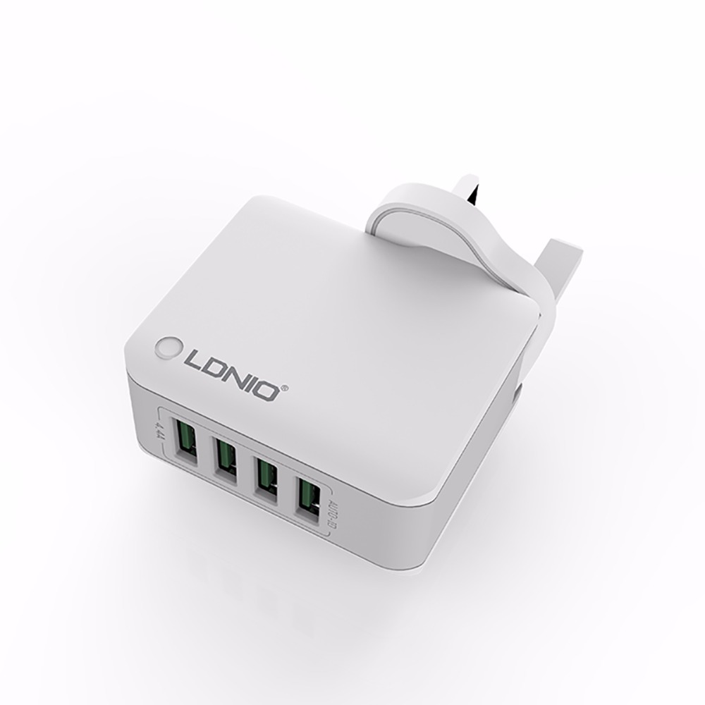 LDNIO A4403 4-Port USB Charger Adapter for iPhone Laptop Computer 5V 4.4A