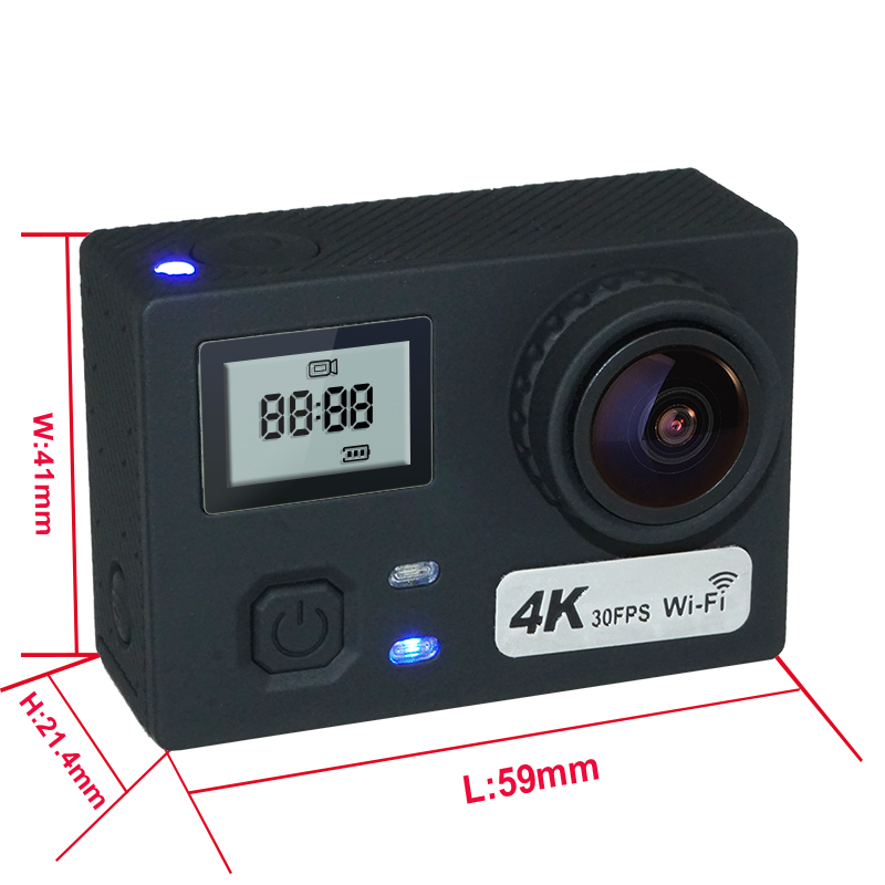 AT-N460 4K Wifi Sports Camera with Remote Control 2.4G