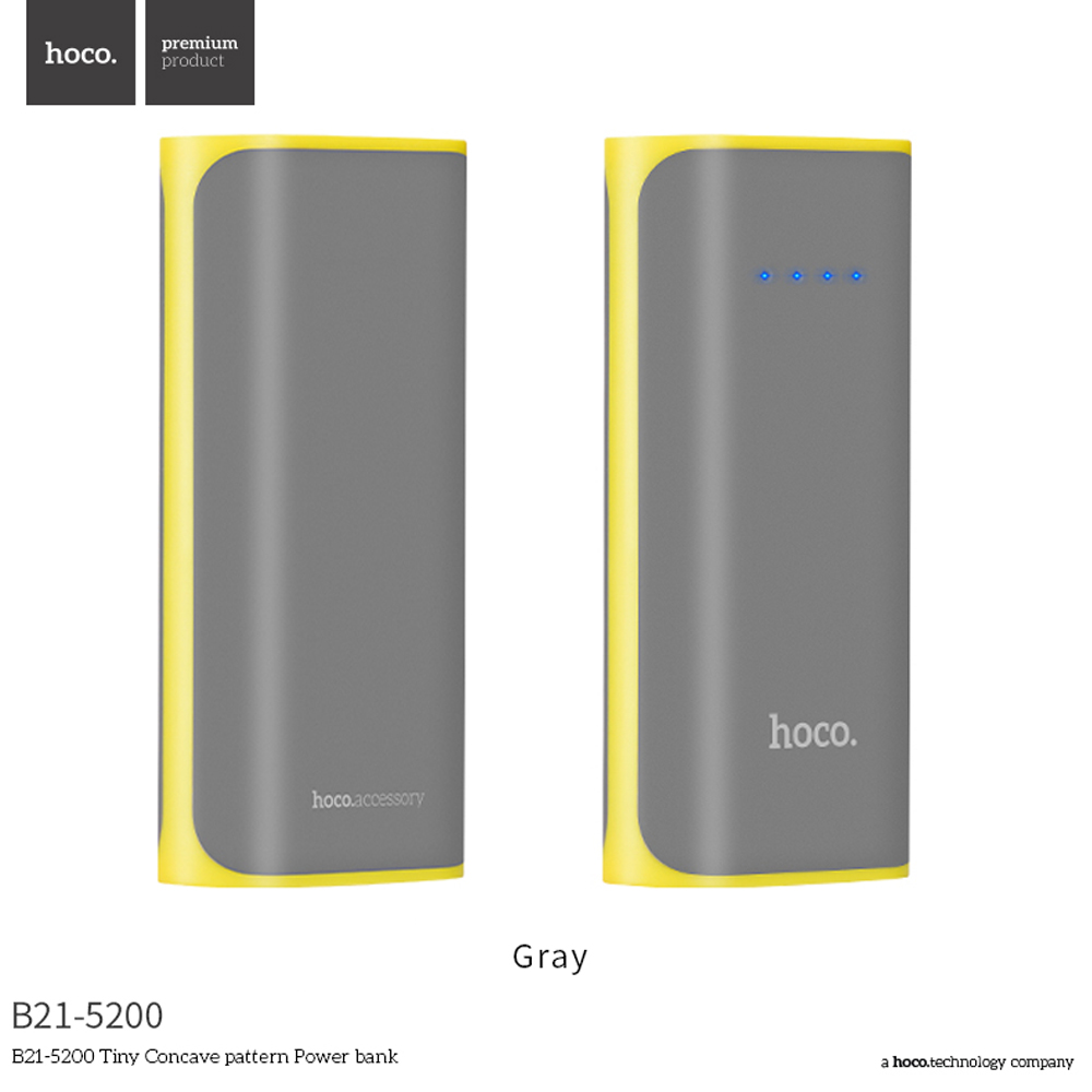 HOCO B21 5200mAh Mini USB Power Bank 